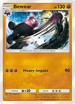 Pokémon-Karte Bewear 142/226