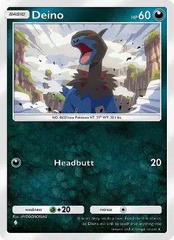 Pokémon-Karte Deino 155/226