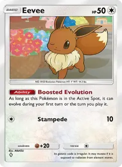 Pokémon-Karte Eevee 184/226