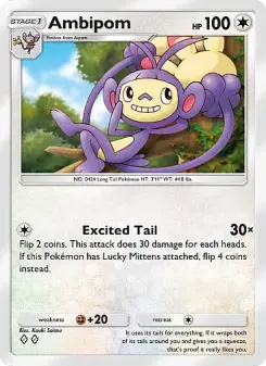 Pokémon-Karte Ambipom 186/226