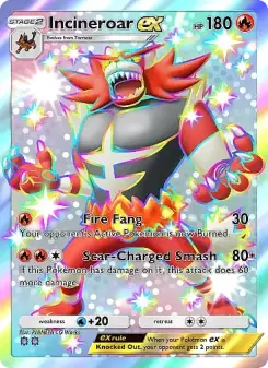 Pokémon-Karte Incineroar ex 318/226
