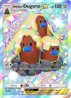 Pokémon-Karte Alolan Dugtrio ex 325/226