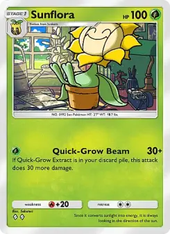 Pokémon-Karte Sunflora 008/069