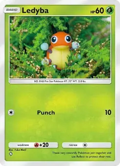 Pokémon-Karte Ledyba 001/155