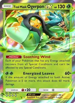 Pokémon-Karte Teal Mask Ogerpon ex 017/155