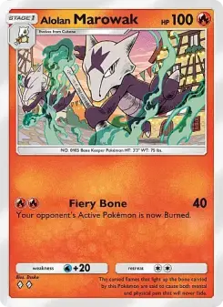 Pokémon-Karte Alolan Marowak 018/155