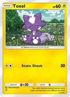 Pokémon-Karte Toxel 054/155