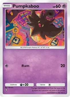 Pokémon-Karte Pumpkaboo 071/155