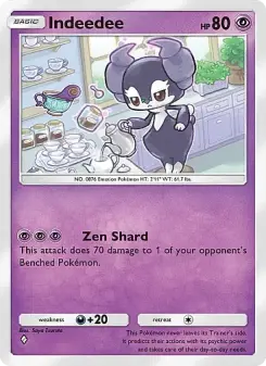 Pokémon-Karte Indeedee 076/155