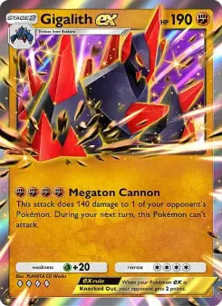 Pokémon-Karte Gigalith ex 087/155