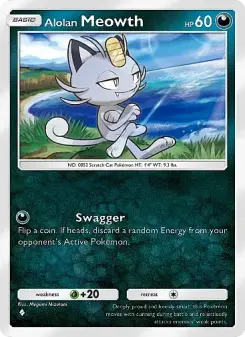 Pokémon-Karte Alolan Meowth 094/155