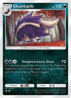 Pokémon-Karte Skuntank 102/155