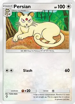 Pokémon-Karte Persian 125/155