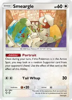 Pokémon-Karte Smeargle 130/155