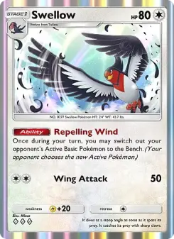 Pokémon-Karte Swellow 133/155