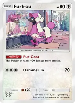 Pokémon-Karte Furfrou 141/155