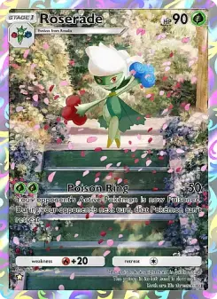 Pokémon-Karte Roserade 157/155