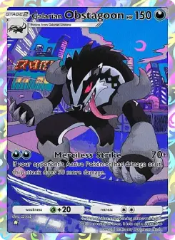 Pokémon-Karte Galarian Obstagoon 176/155