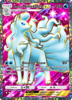 Pokémon-Karte Alolan Ninetales ex 182/155