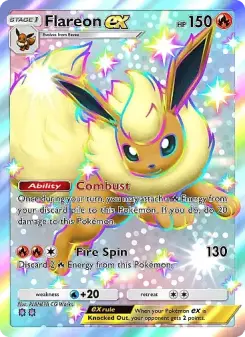 Pokémon-Karte Flareon ex 225/155