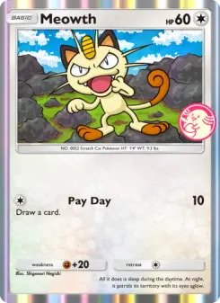 Pokémon-Karte Meowth 012/000