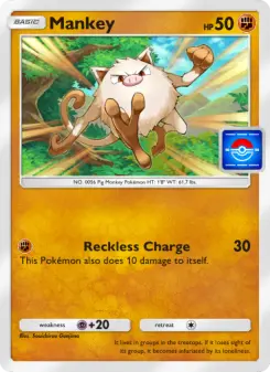 Pokémon-Karte Mankey 017/000