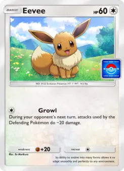 Pokémon-Karte Eevee 030/000