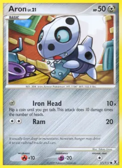 Pokémon-Karte Aron 057/111