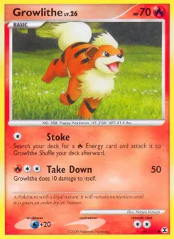Pokémon-Karte Growlithe 063/111