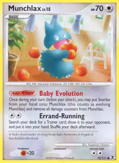 Pokémon-Karte Munchlax 070/111