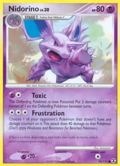 Pokémon-Karte Nidorino 074/111