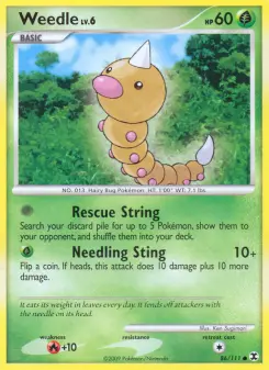 Pokémon-Karte Weedle 086/111