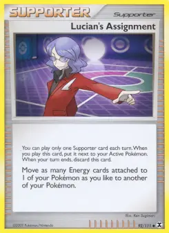 Pokémon-Karte Lucian's Assignment 092/111