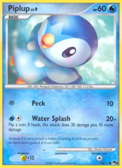 Pokémon-Karte Piplup 015/017