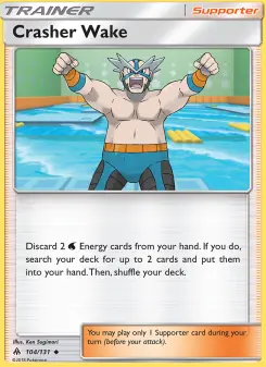 Pokémon-Karte Crasher Wake 104/131
