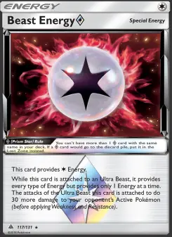 Pokémon-Karte Beast Energy ◇ 117/131