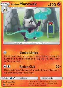 Pokémon-Karte Alolan Marowak 012/131