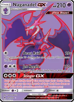 Pokémon-Karte Naganadel GX 121/131