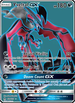 Pokémon-Karte Yveltal GX 124/131
