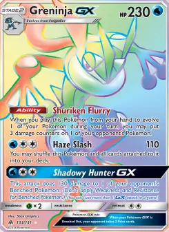 Pokémon-Karte Greninja GX 133/131