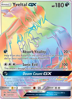 Pokémon-Karte Yveltal GX 137/131
