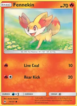Pokémon-Karte Fennekin 015/131