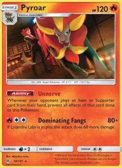 Pokémon-Karte Pyroar 019/131