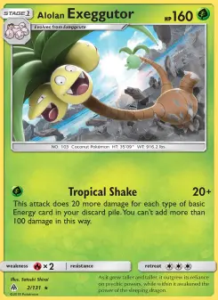 Pokémon-Karte Alolan Exeggutor 002/131