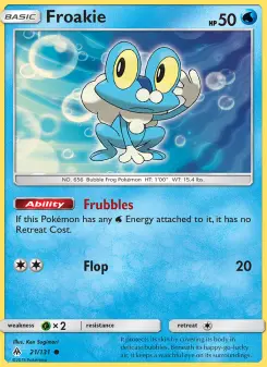 Pokémon-Karte Froakie 021/131