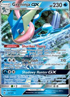 Pokémon-Karte Greninja GX 024/131