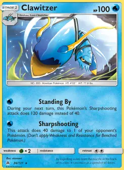 Pokémon-Karte Clawitzer 026/131