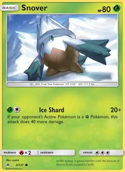 Pokémon-Karte Snover 003/131