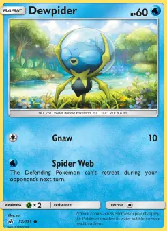 Pokémon-Karte Dewpider 032/131