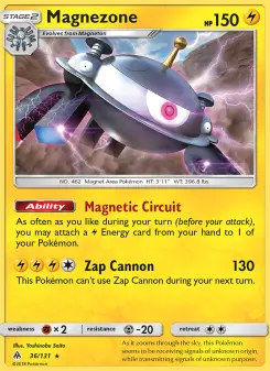 Pokémon-Karte Magnezone 036/131